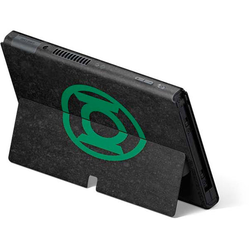 DC Comics Green Lantern Logo Black Background Nintendo Switch OLED (2021) Skin